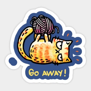 Go Away! Sticker